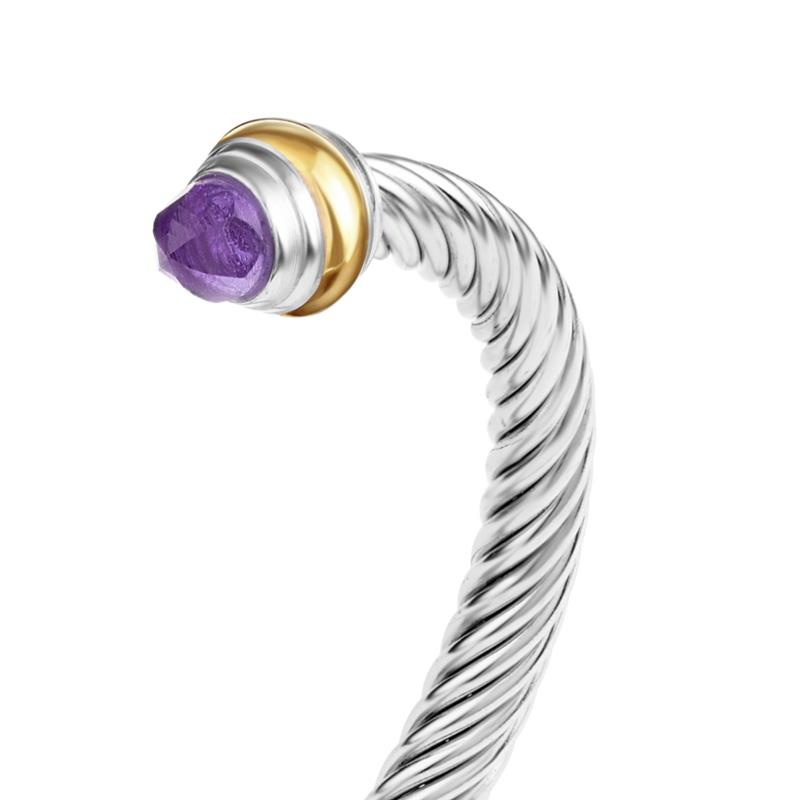 Purple Crystal Bangle